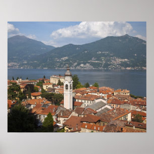 Poster Italie, Province de Côme, Menaggio. Vue sur la vi