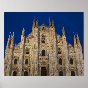 Poster Italie, province de Milan, Milan. la cathédrale de