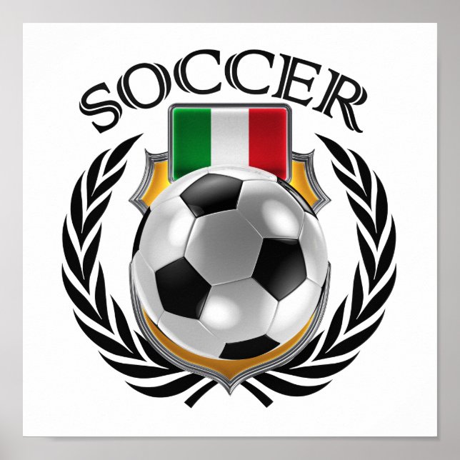 Poster Italie Soccer 2016 (Devant)