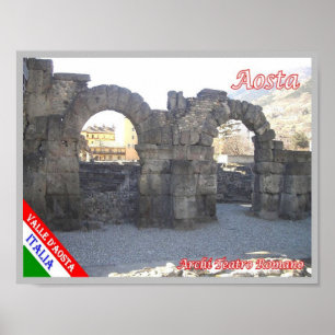 Poster Italie - Vallée d'Aoste - Aoste - Arches -