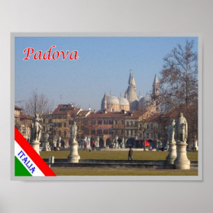 Poster Italie - Vénétie - Padoue - Statues -