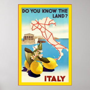Poster Italie ~ Vintage voyage