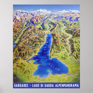 Poster " Italien: 2021/heute Südtirol/Trentino - Gardasee