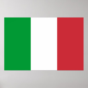 Poster: italienische Flagge Poster