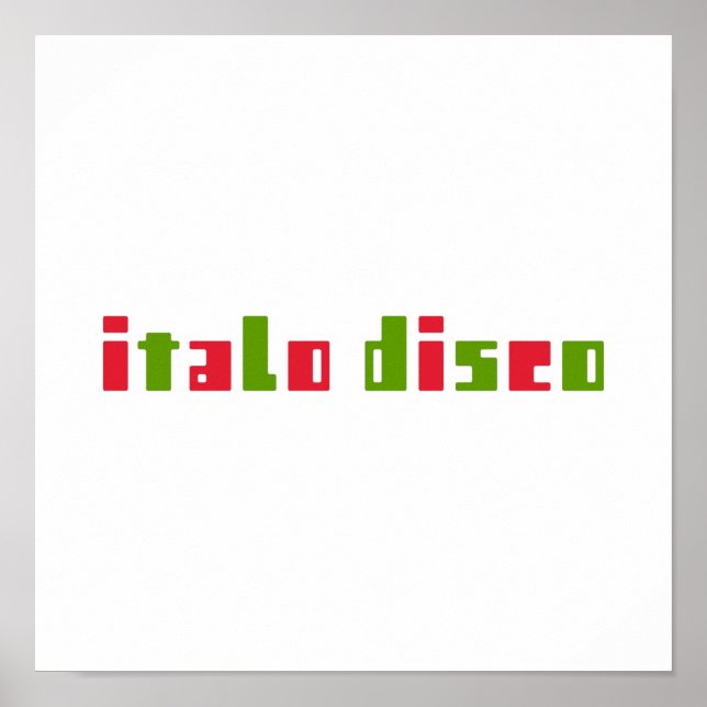 POSTER ITALO DISCO (Devant)