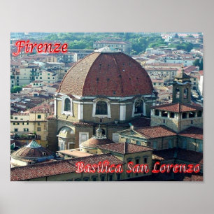 Poster Italy - Tuscany - Florence - Basilica San Lorenzo