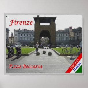 Poster Italy - Tuscany - Florence - Piazza Beccaria -