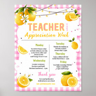 Poster Itinéraire de la Semaine d'appréciation des enseig