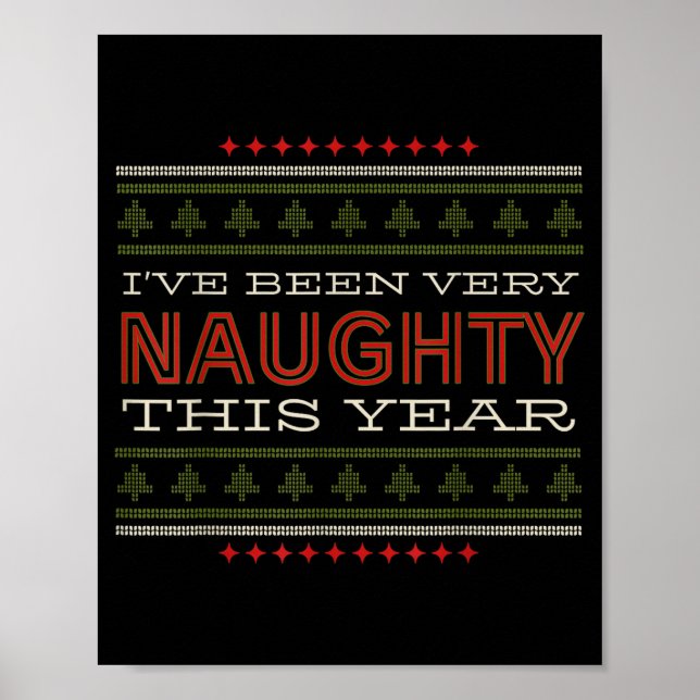Poster Ive Been Very Naughty This Year Christmas Humor  (Devant)