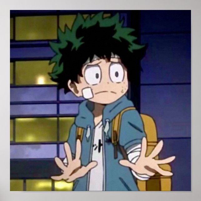 POSTER IZUKU MIDORIYA DEKU (Devant)