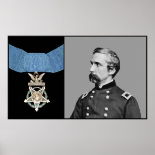 Poster J.L. Chamberlain et la Médaille d'honneur