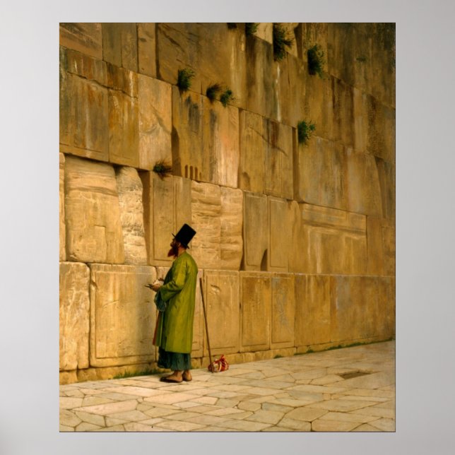 Poster J.L. Gerome - Le mur des lamentations (Devant)