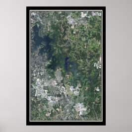 Poster J Percy Priest Lake Tennessee Carte de l'affiche s