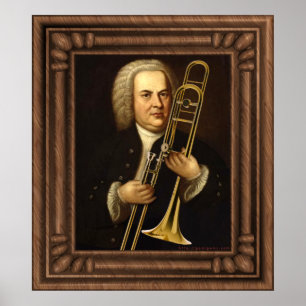 Poster J.S. Bach avec Trombone