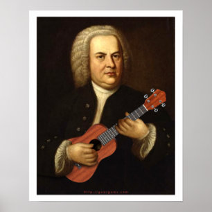 Poster J.S. Bach sur Uke
