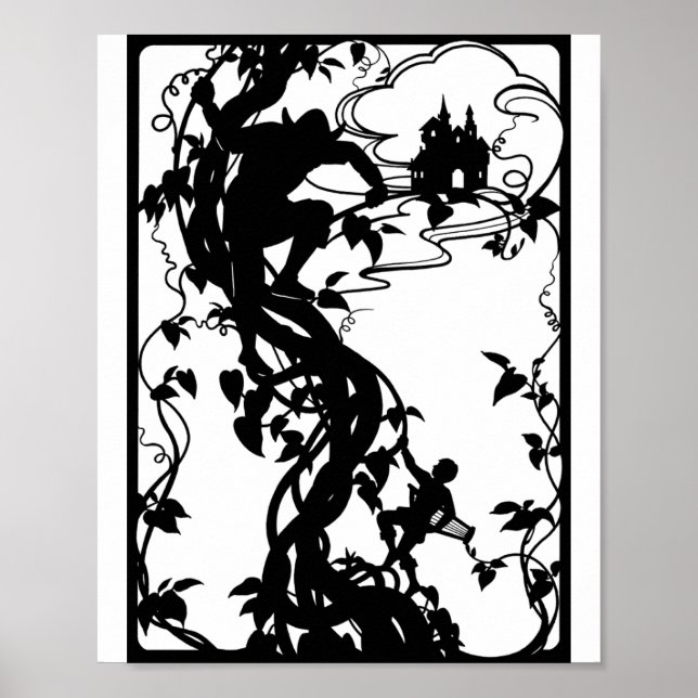 Poster Jack et l'affiche Beanstalk (Devant)