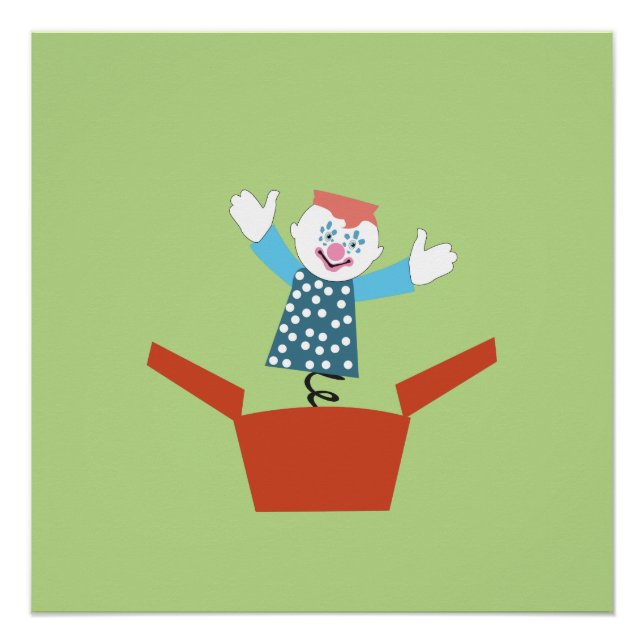 Poster Jack mignon dans la boîte (Devant)