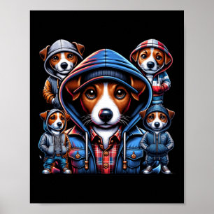 Poster Jack Russel Gangster Dogs
