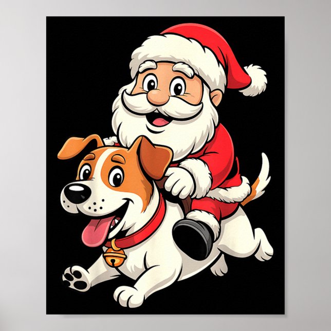 Poster Jack Russell Terrier Dog Lover Kids Men Women Chri (Devant)