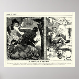 Poster Jack the Ripper - est la détection par échec, 1888