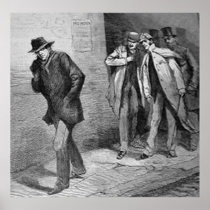 Poster Jack the Ripper le meurtrier de Whitechapel