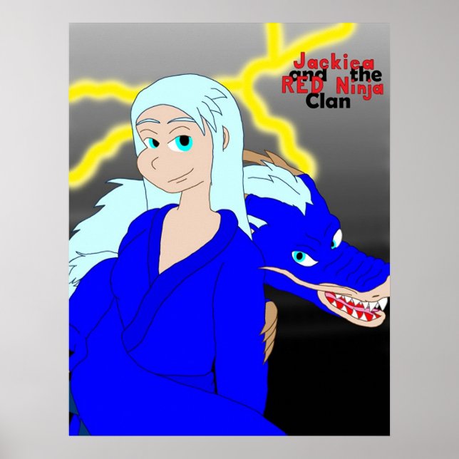 Poster Jackiea et le Clan Ninja ROUGE 6 (Devant)