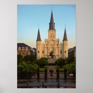 Poster Jackson Carré St Louis Cathédrale Nouvelle-Orléans