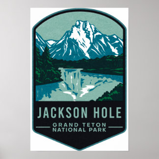 Poster Jackson Hole Grand Teton National Park