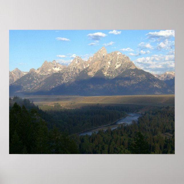 Poster Jackson Hole Mountains (Grand Teton National Park) (Devant)