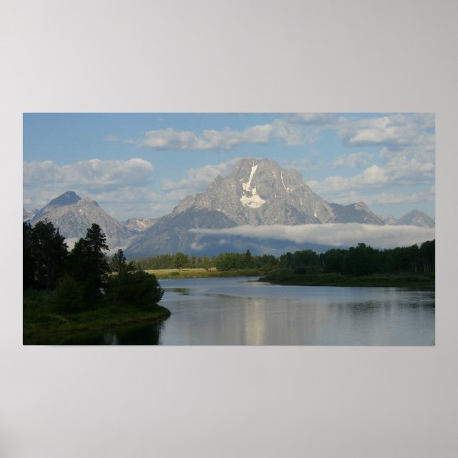 Poster Jackson Hole River au parc national de Grand Teton (Devant)