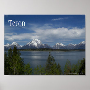 Poster Jackson Lake, Grand Teton National Park, WY