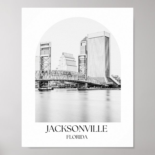 Poster Jacksonville Florida Arch (Devant)