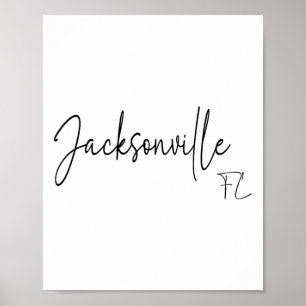 Poster Jacksonville Floride Ca Rétro