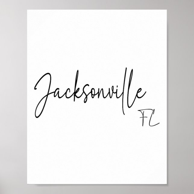 Poster Jacksonville Floride Ca Rétro  (Devant)
