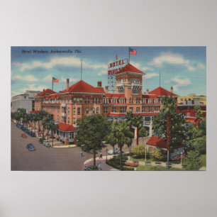 Poster Jacksonville, Floride - Vue extérieure de l'hôtel