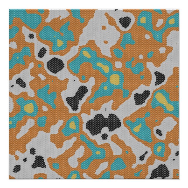 Poster Jackuard Knitting Pattern  (Devant)