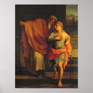 Poster Jacob envoyant son fils, Joseph