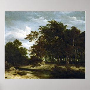 Poster Jacob van Ruisdael La Grande Forêt