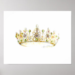 Poster Jade Pearl Crown par Heather French Henry