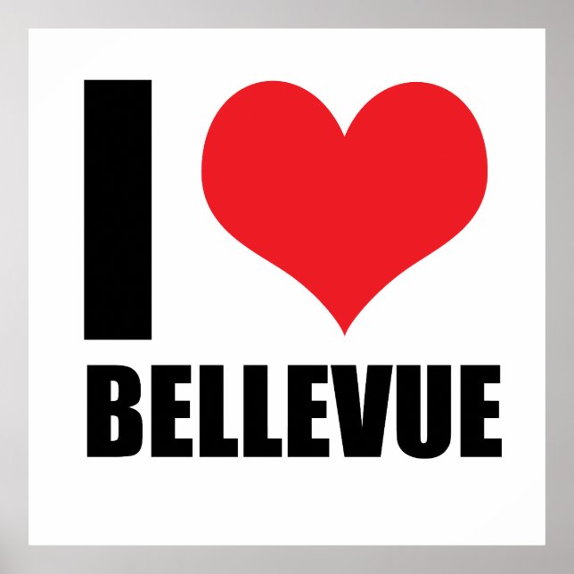 Poster J'adore Bellevue (Devant)