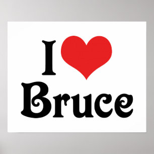 Poster J'adore Bruce