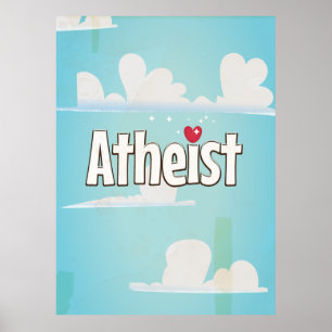 Poster J'adore être un athée