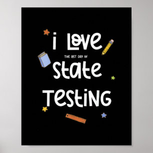 Poster J'adore (le dernier jour de) l'évaluation d'État d