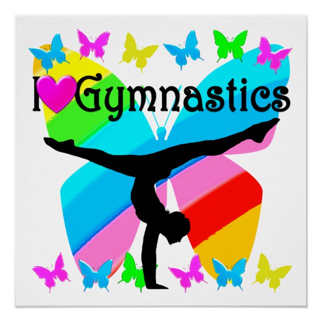 POSTER J'ADORE LE DESIGN GYMNASTIQUE (Devant)
