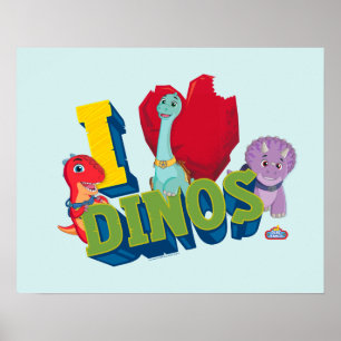 Poster J'adore les dinos Dino Ranch
