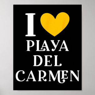 Poster J'adore Playa Del Carmen au Mexique Vacances _2