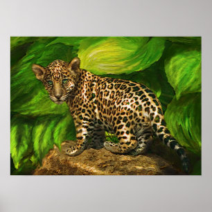 Poster jaguar de bébé