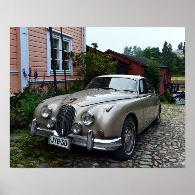 Poster Jaguar Mark 2 à Porvoo, Finlande (Devant)