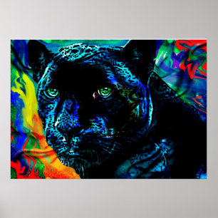 Poster Jaguar noir