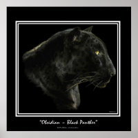 Jaguar, Panthère noire Big Cat Art Imprimer